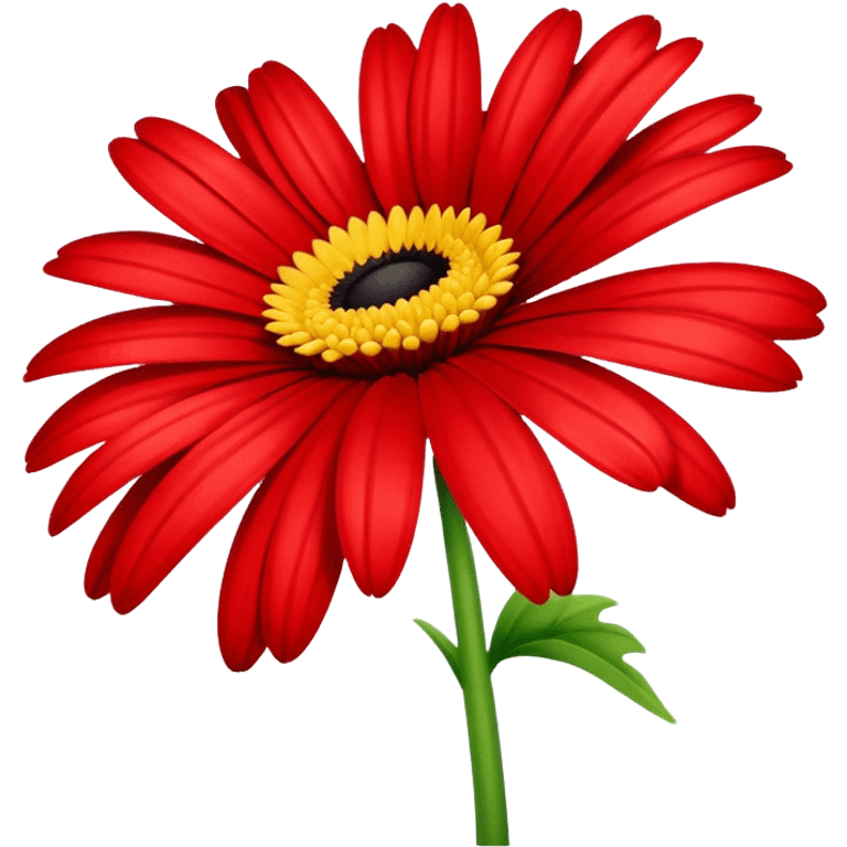 Red gerber daisy emoji