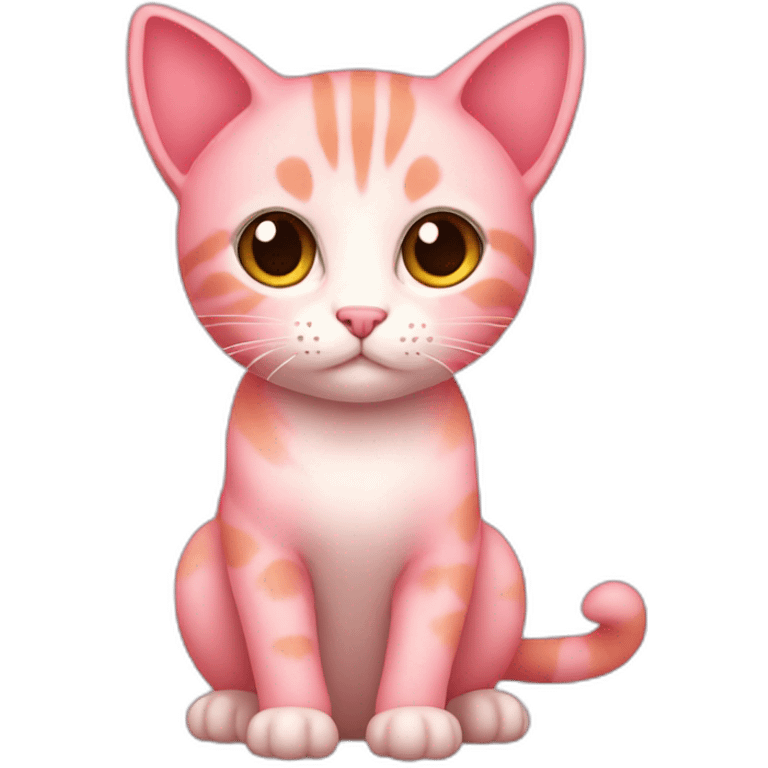 Little pink cat Maria emoji