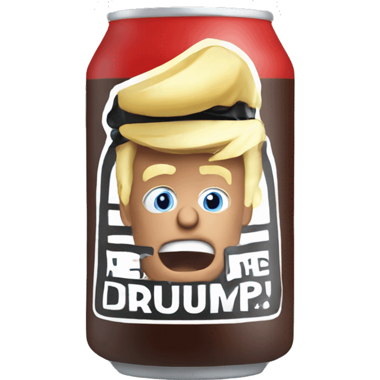 Donald trump drink a cola emoji