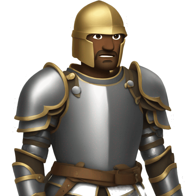 Man in armor going to battle  emoji