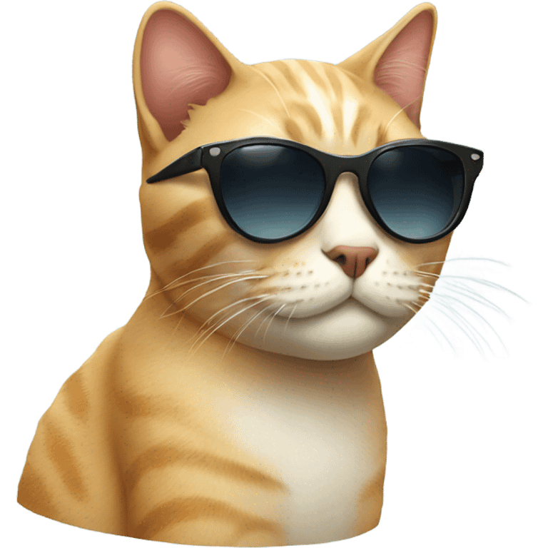 Cat with sunglasses emoji