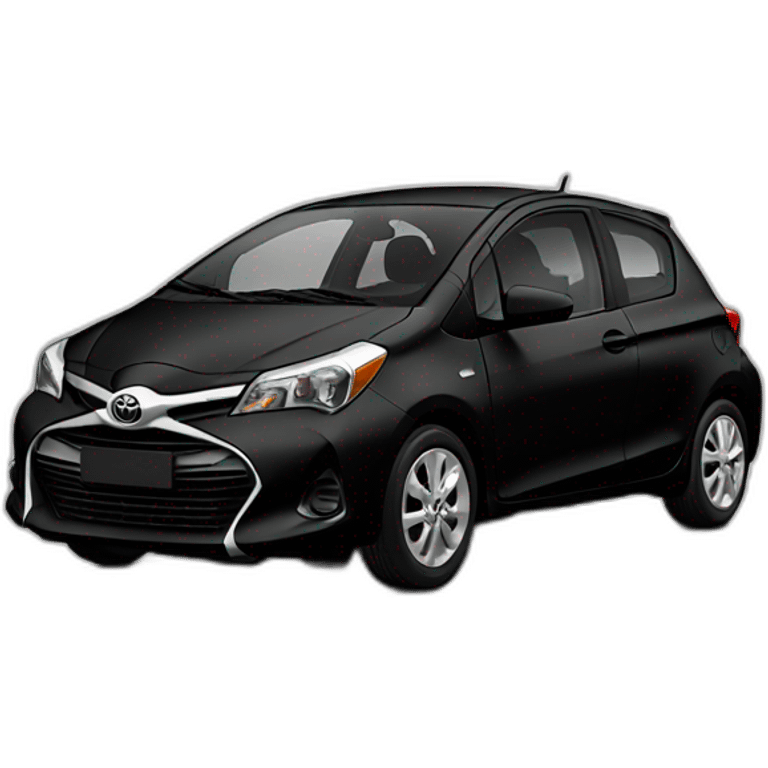 toyota yaris black emoji