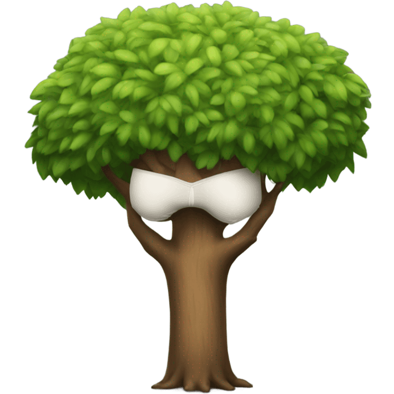 big tree wearing underwear emoji