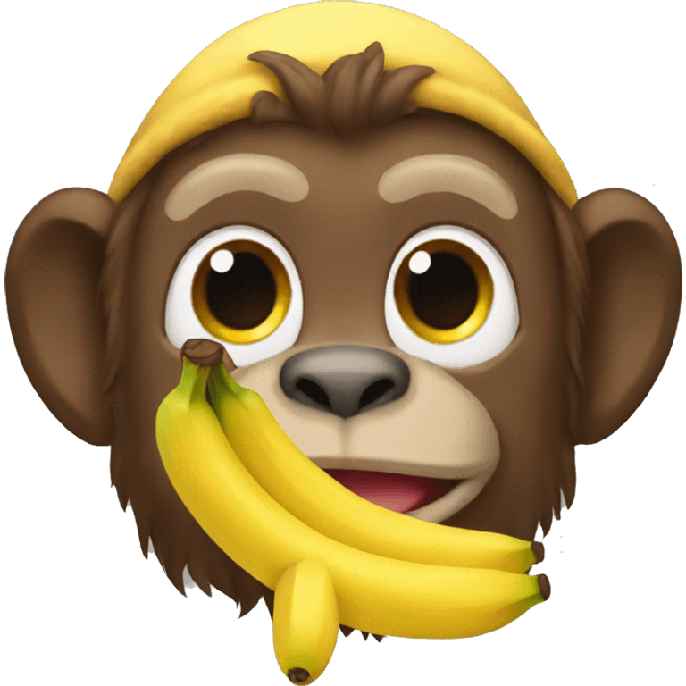 Monkey poopmoji pizza banana emoji