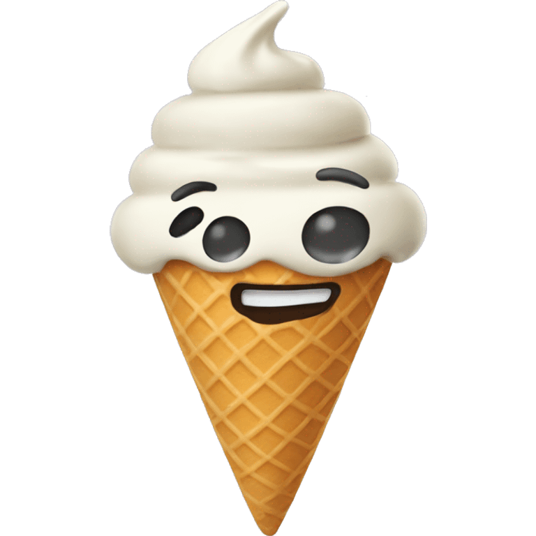 Dabbing ice cream cone  emoji