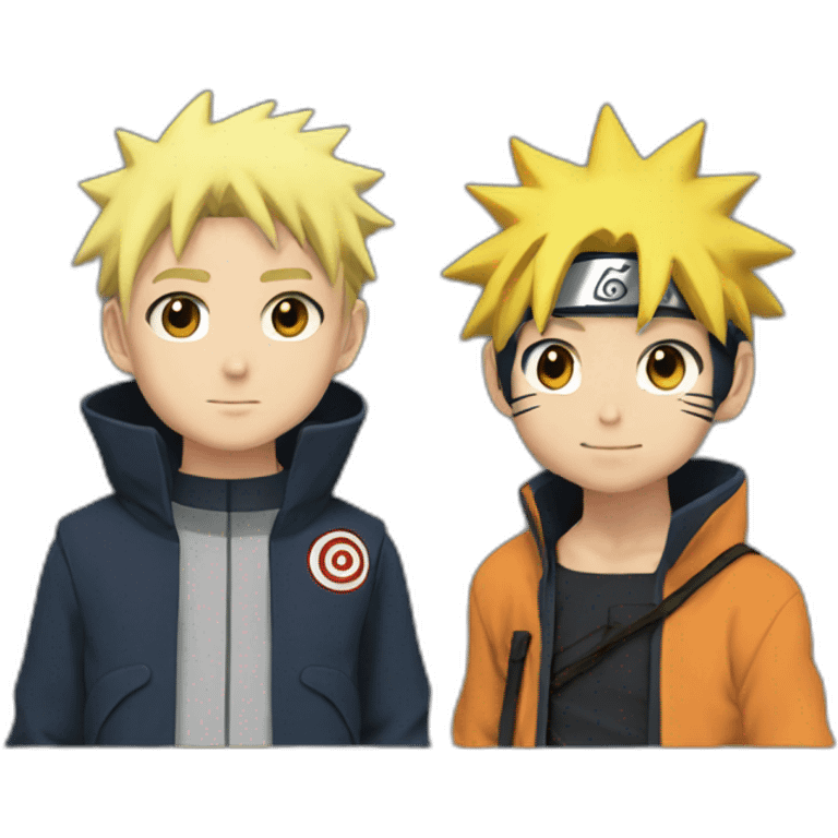 Naruto with a boy emoji