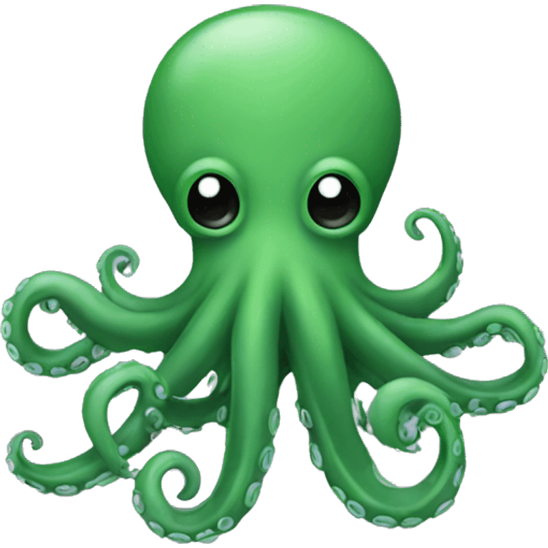 Green octopus  emoji