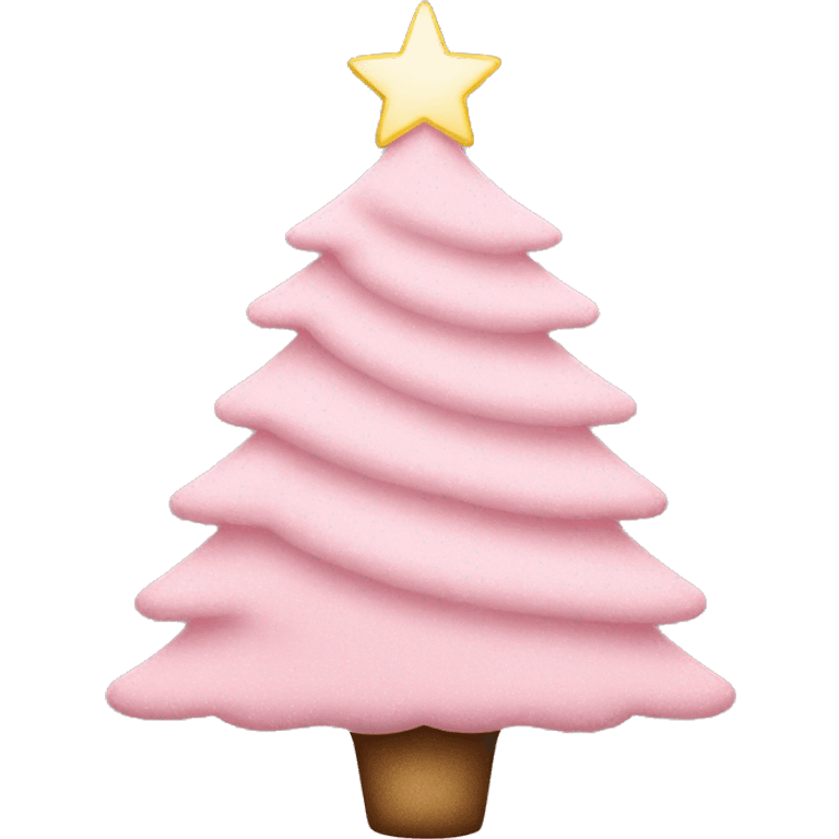 light pink christmas tree emoji