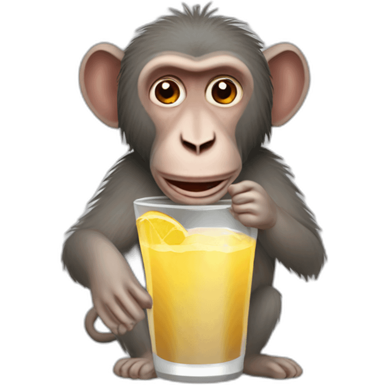 baboon drink emoji