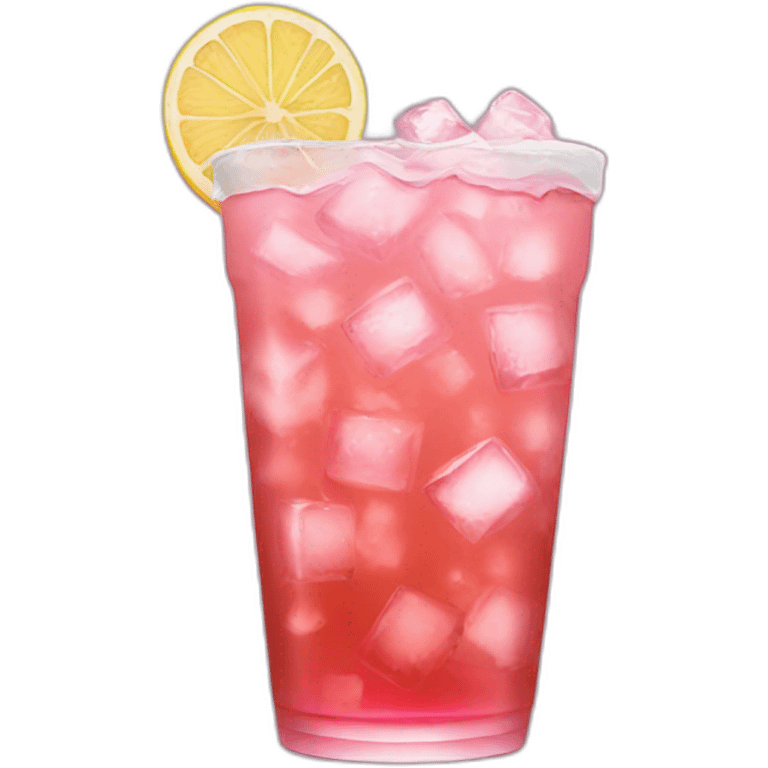 pink iced tea emoji