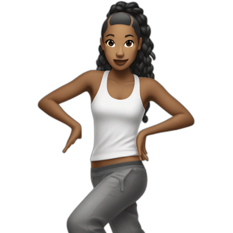 Danseuse hip hop emoji