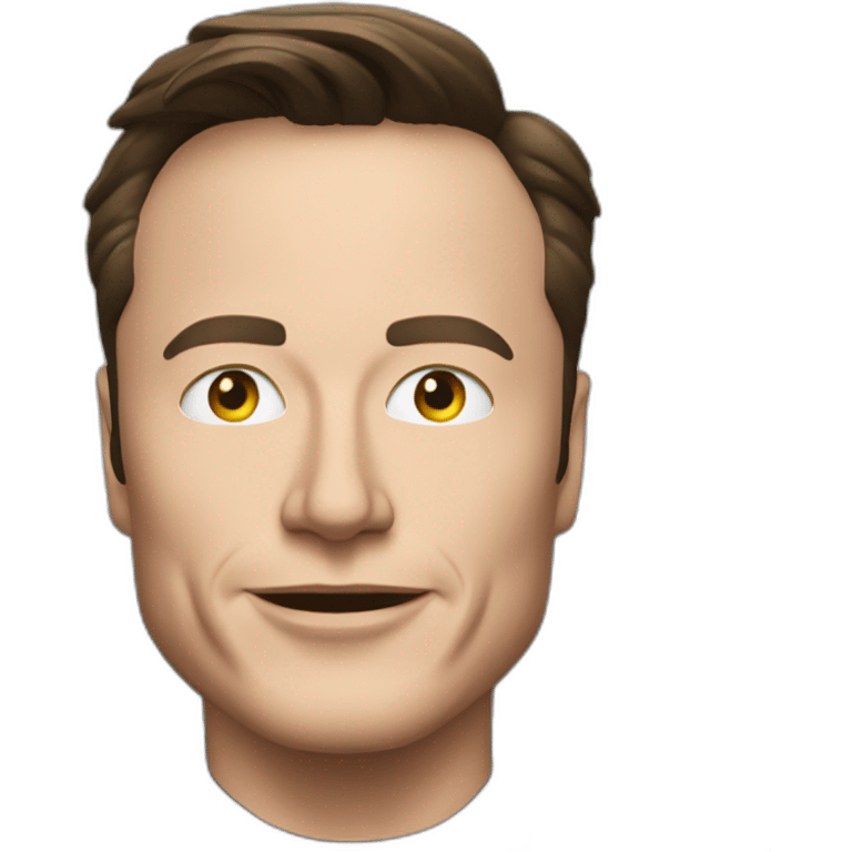 Elon musk driving a BMW emoji