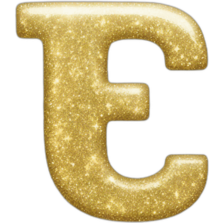 Glitter letter Ë emoji