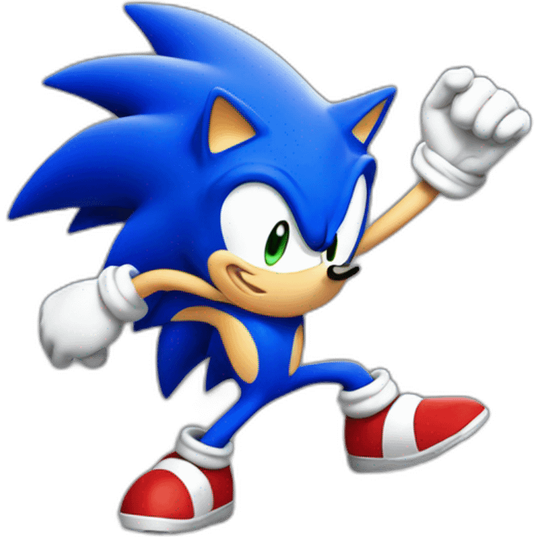 Sonic qui fait un pouce en l’air emoji