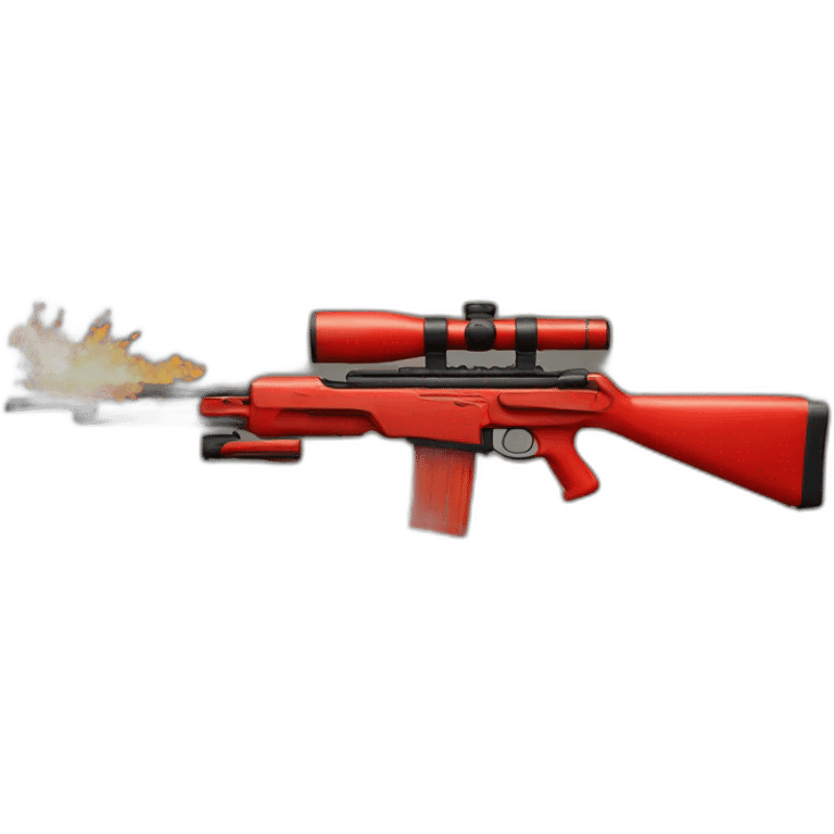 Red Rifle on Fire emoji