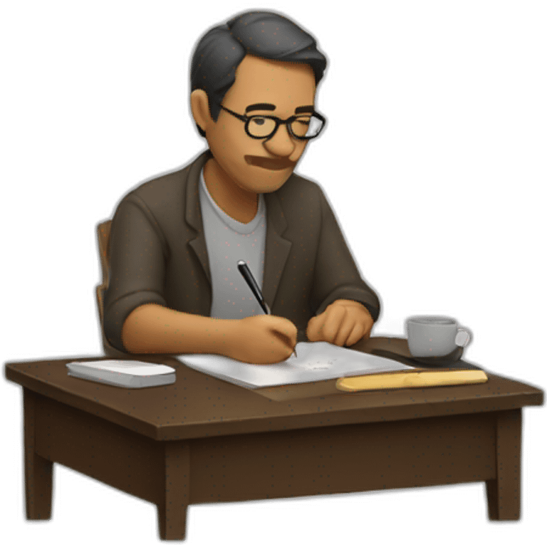 writer writing emoji