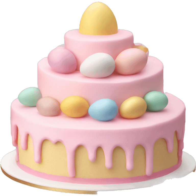 easter pastel light pink cake emoji