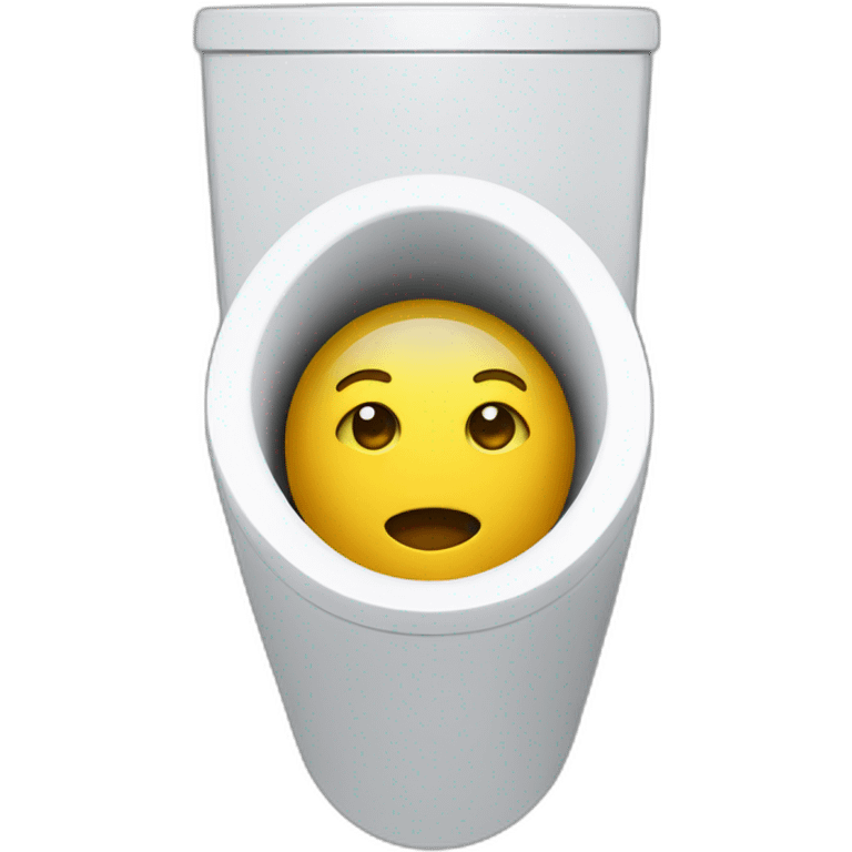 head inside a toilet bowl emoji