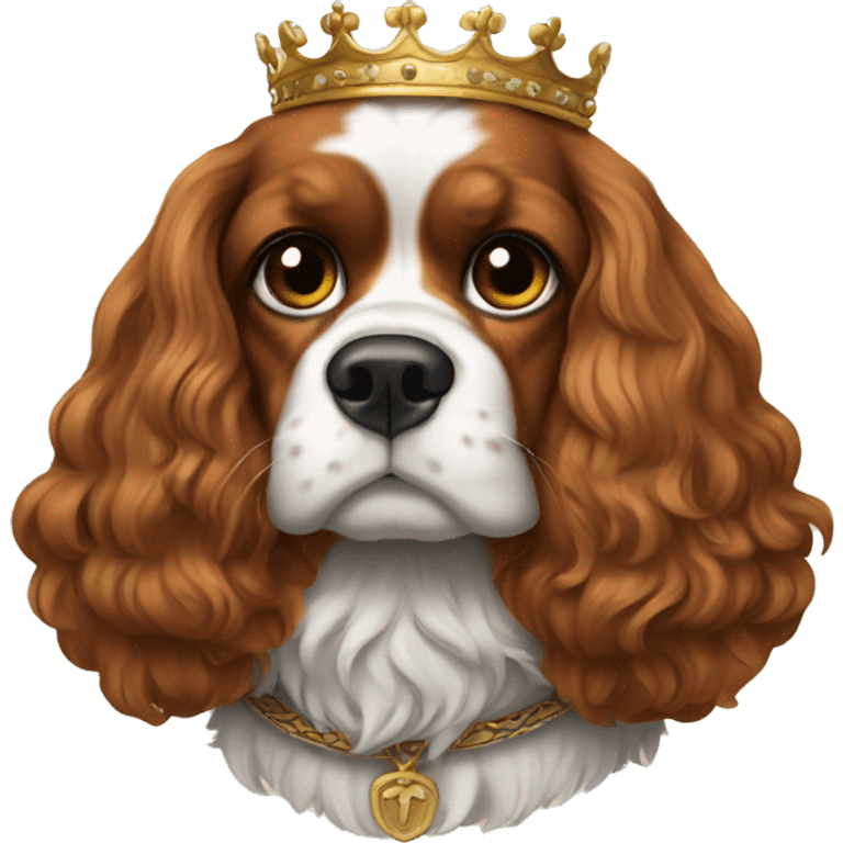 King Charles caviller sitting down emoji