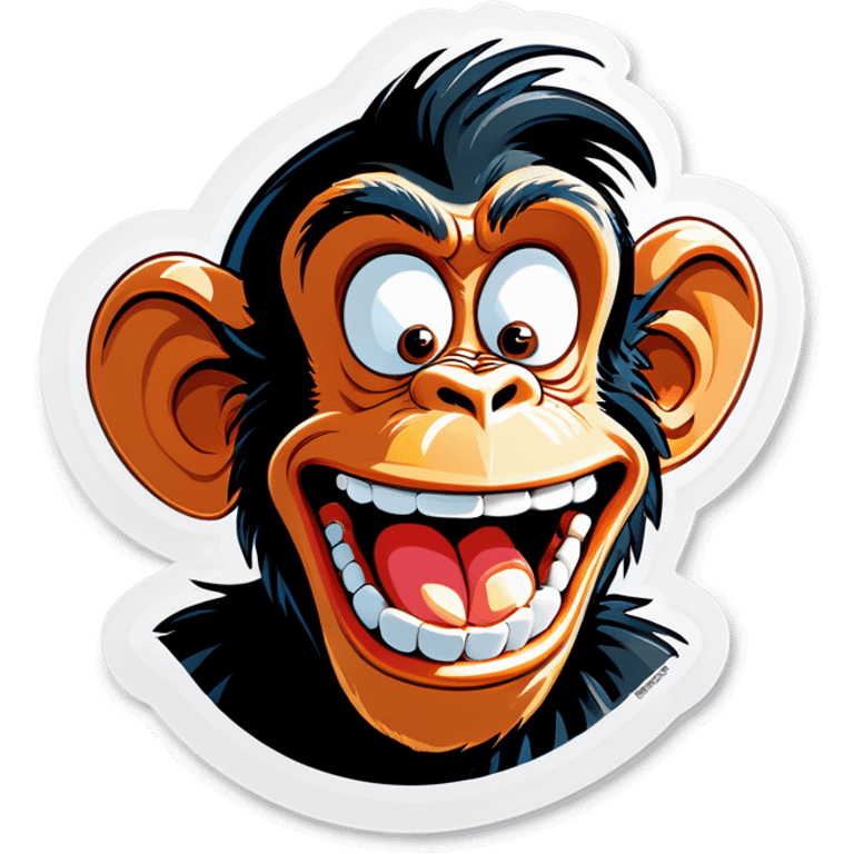 Goofy ah monkey emoji