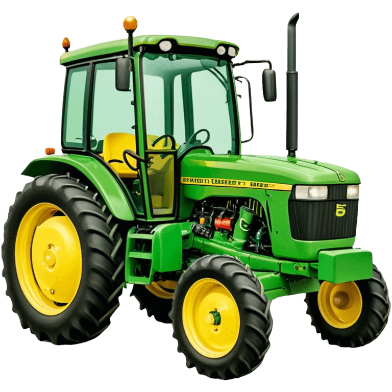 Tractor - John Deere 5055E (Model Year: 2021) (Iconic colour: Green with yellow) emoji