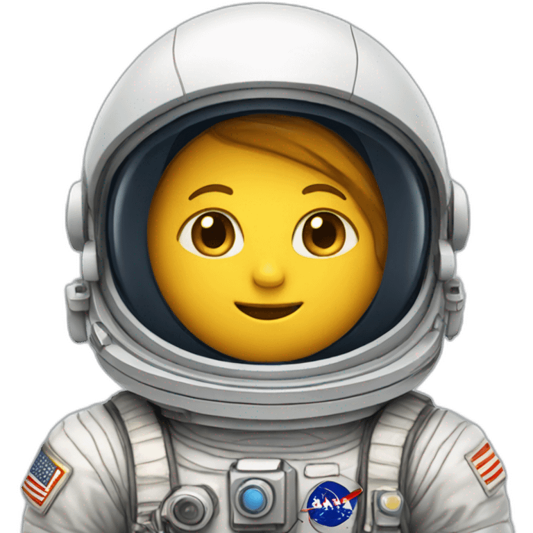 Astronaute sur un chat emoji