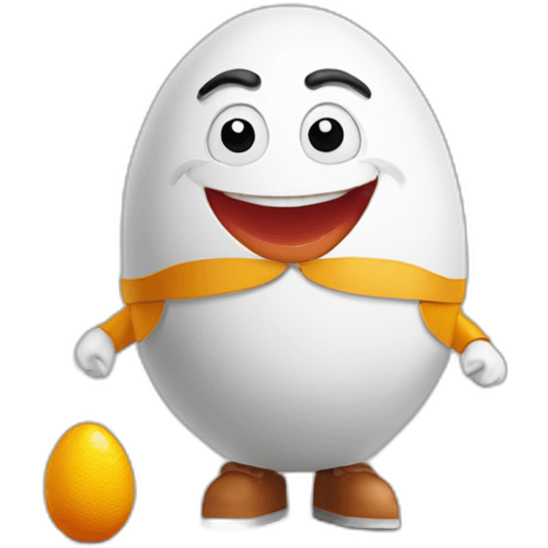 Humpty Dumpty with kinder surprise emoji