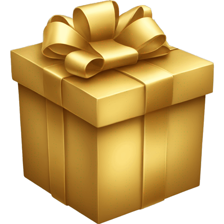 gold gift box emoji