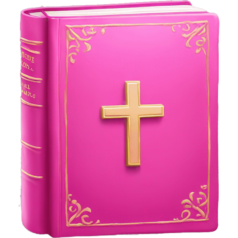 Pink bible  emoji