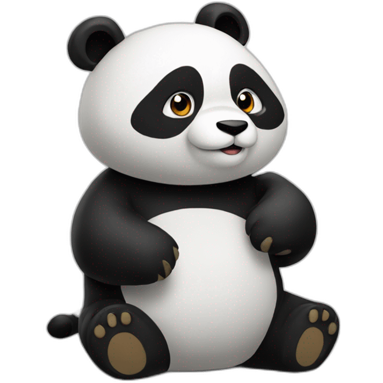 Chat sur panda emoji