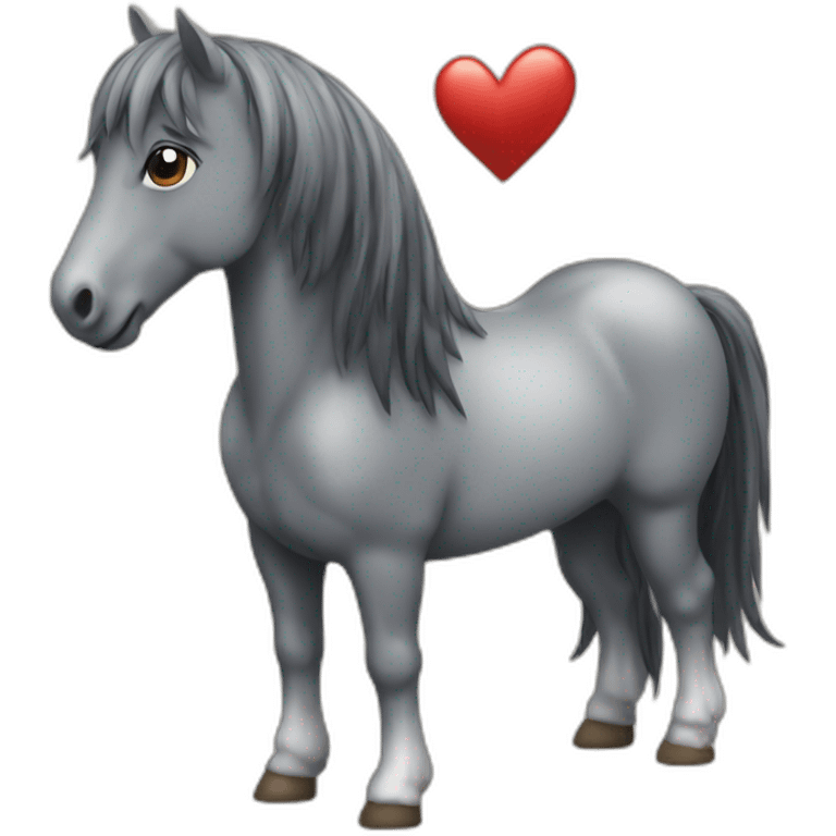 Cheval qui fait l'amour emoji