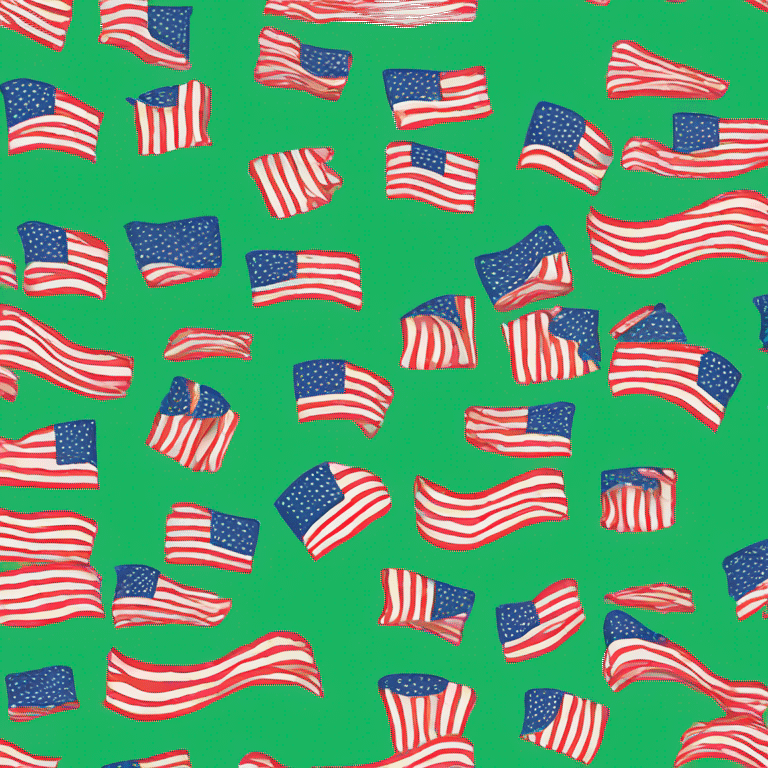 green usa flag with no pool  emoji