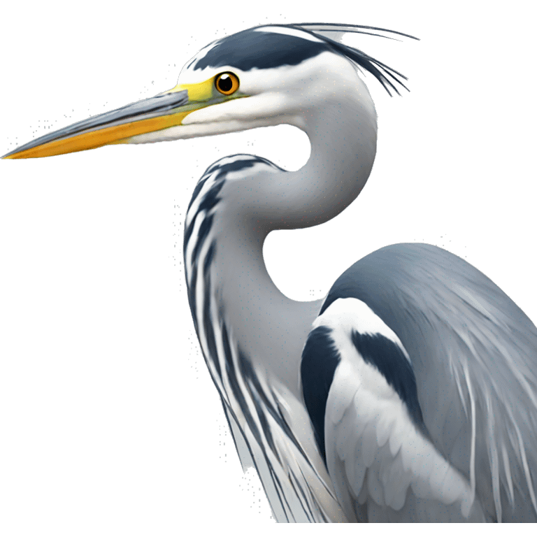 Gray heron emoji