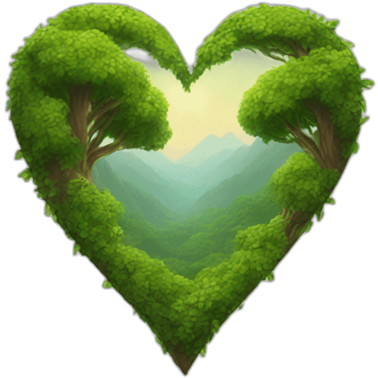 Nature heart emoji