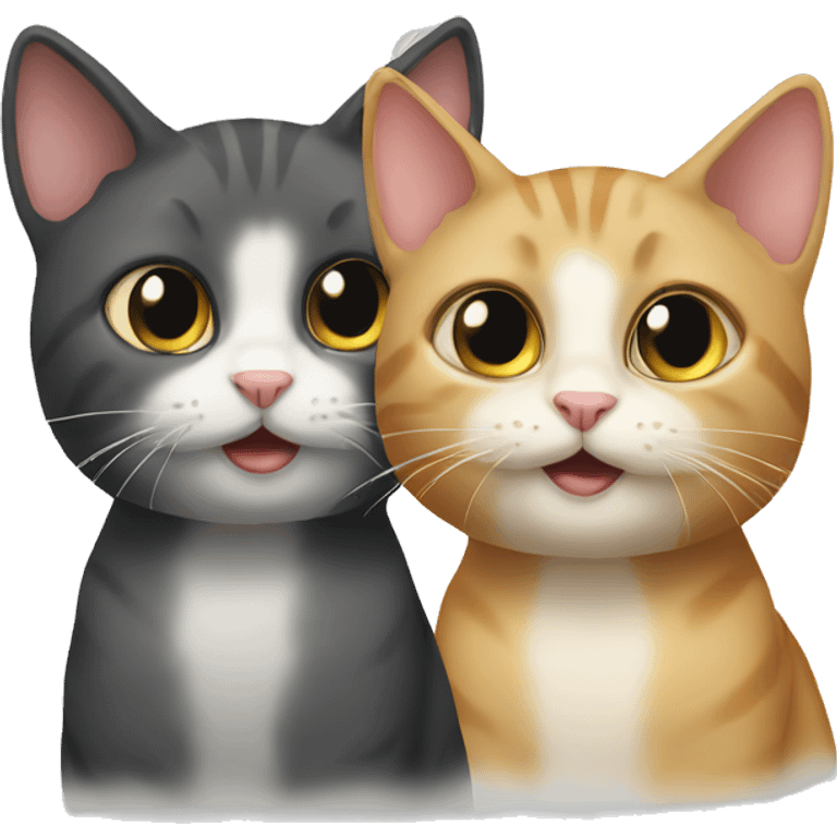 Two cat emoji