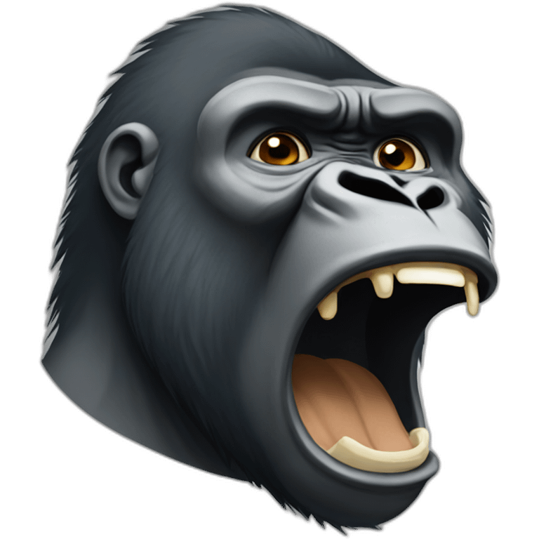 Gorilla crying emoji