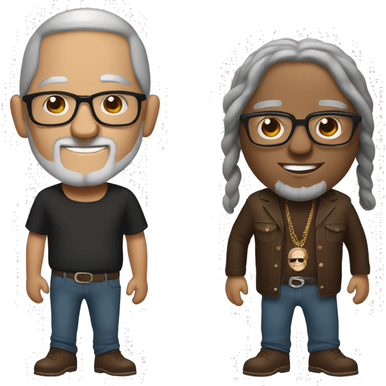 Brown and Willie Nelson with glasses emoji