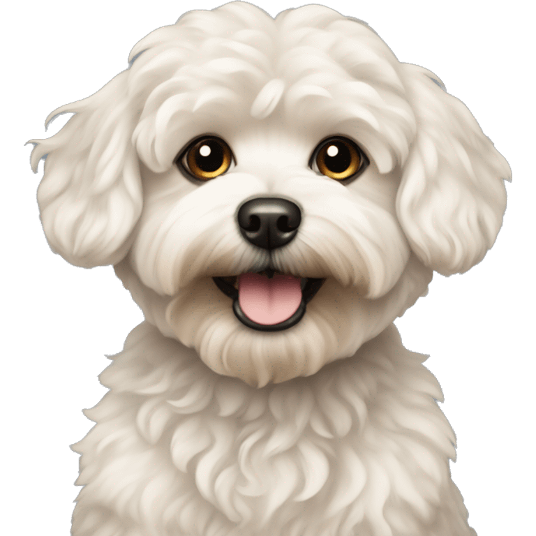 Dog maltipoo emoji