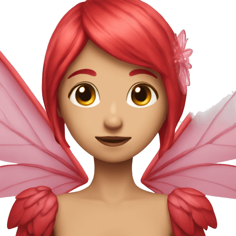 Crimson Fairy wings emoji