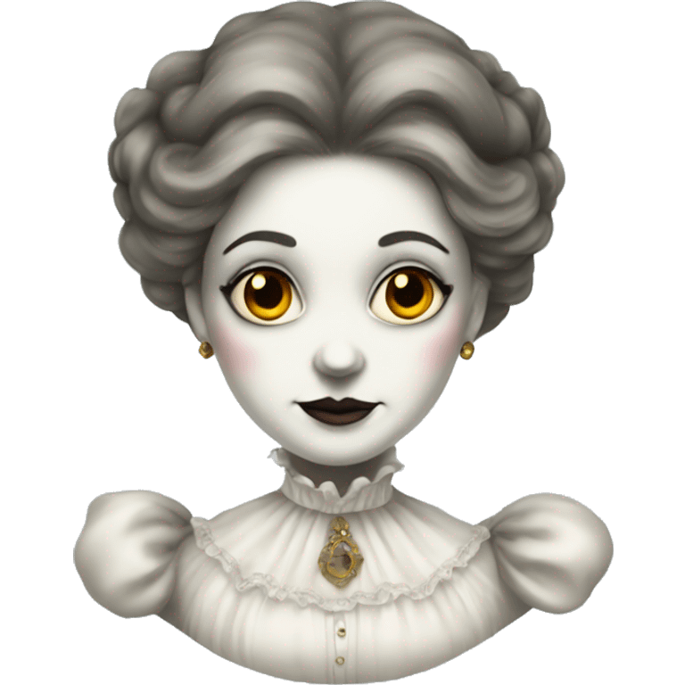 victorian lady ghost emoji