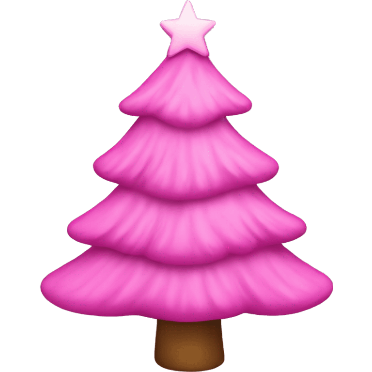 pink christmastree emoji