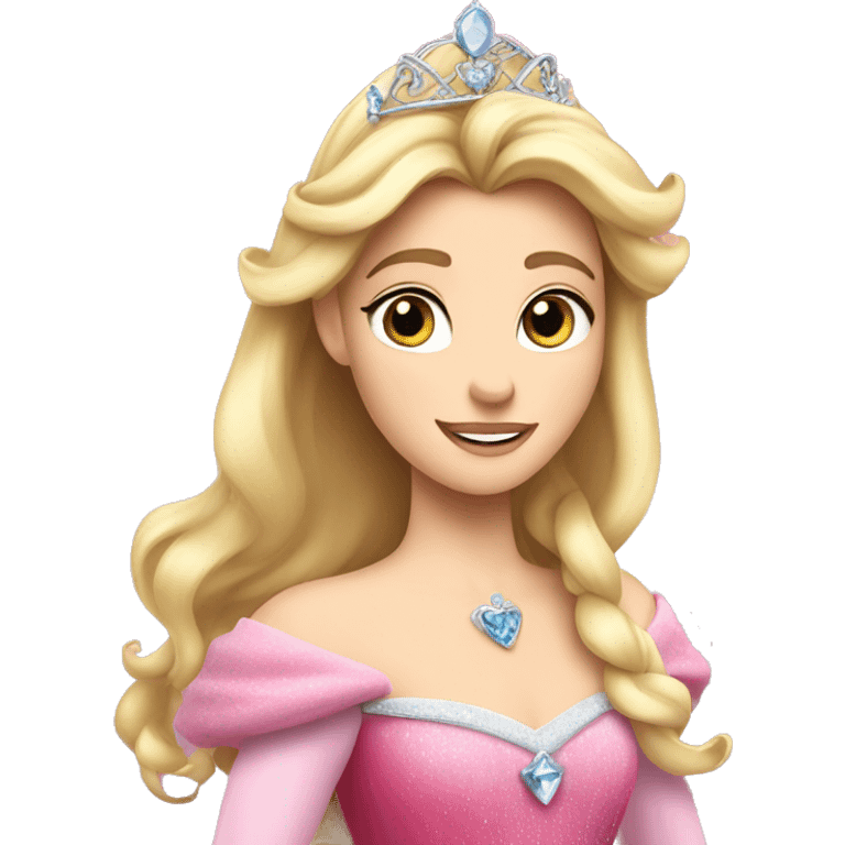 Princess Aurora with tiara  emoji