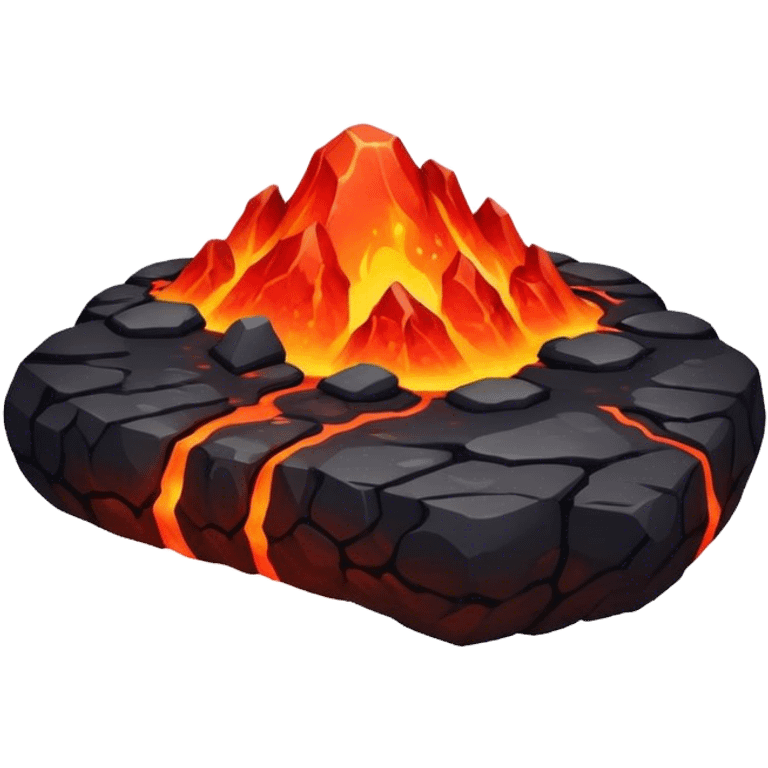 Lava floating space, rocks, lava lava emoji