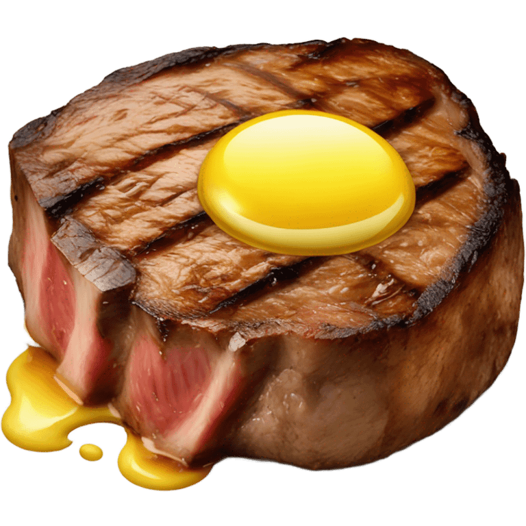 Steak with a gril emoji