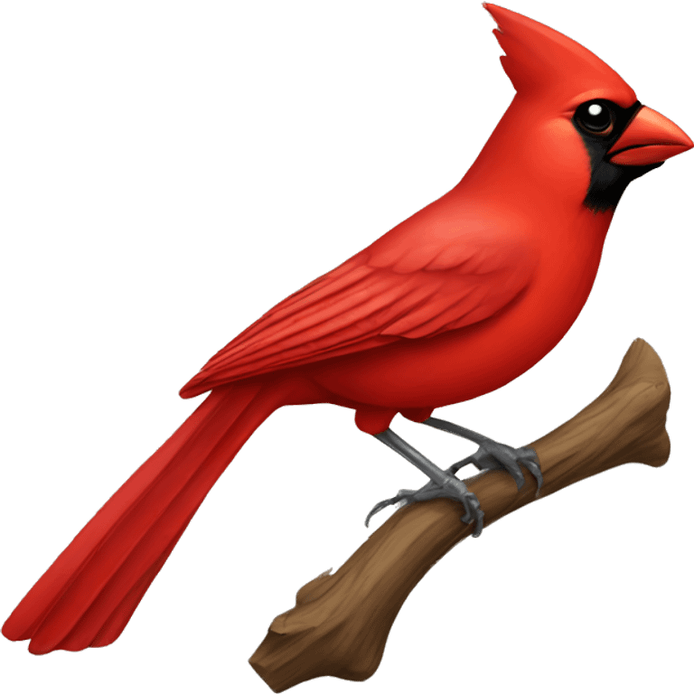 Cardinal bird emoji