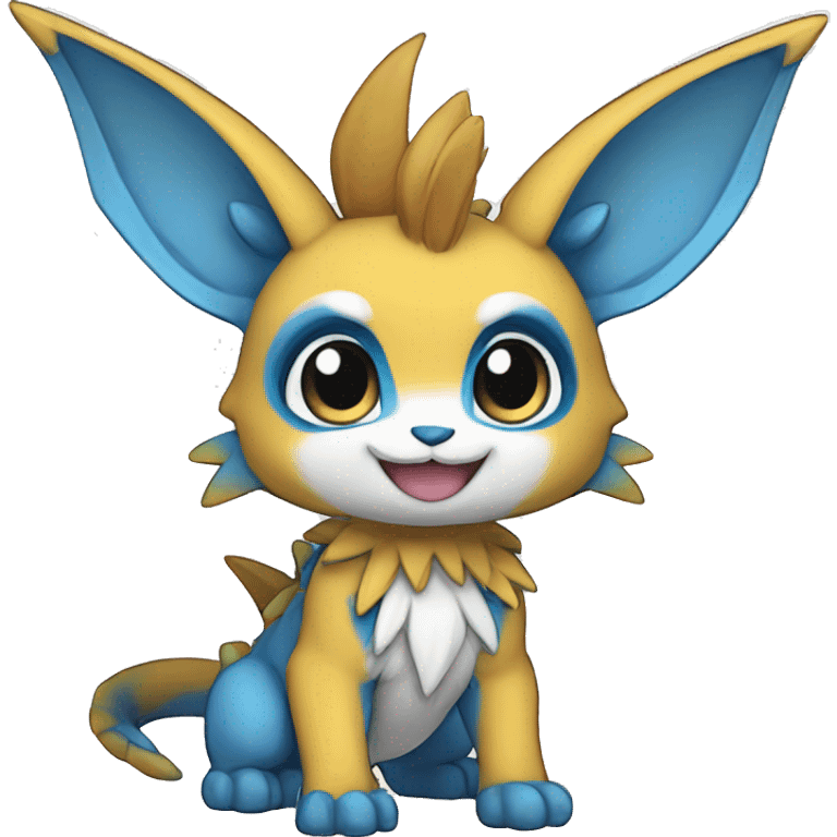 a anthro chibi-style Fakémon-hybrid full body emoji