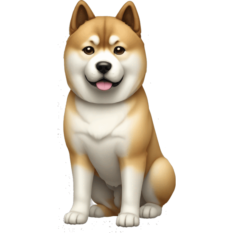 Akita Dog Breed Full Body emoji