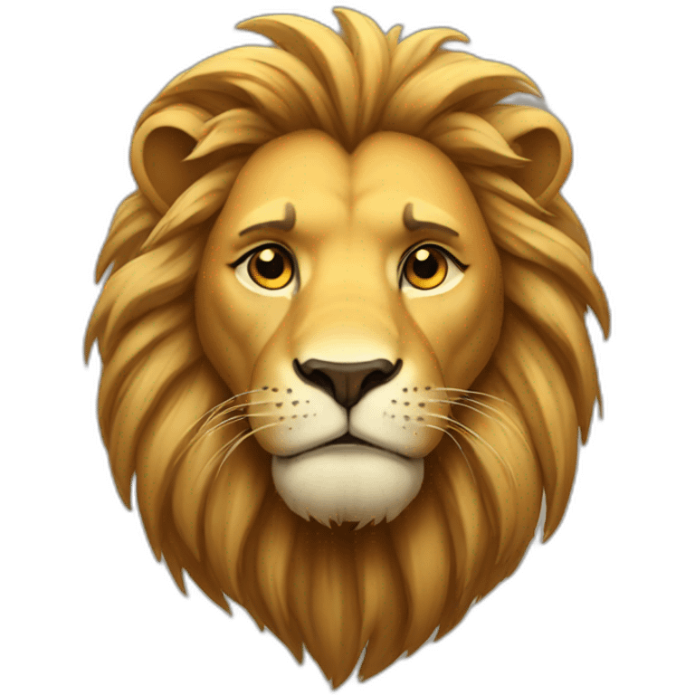 sad lion emoji