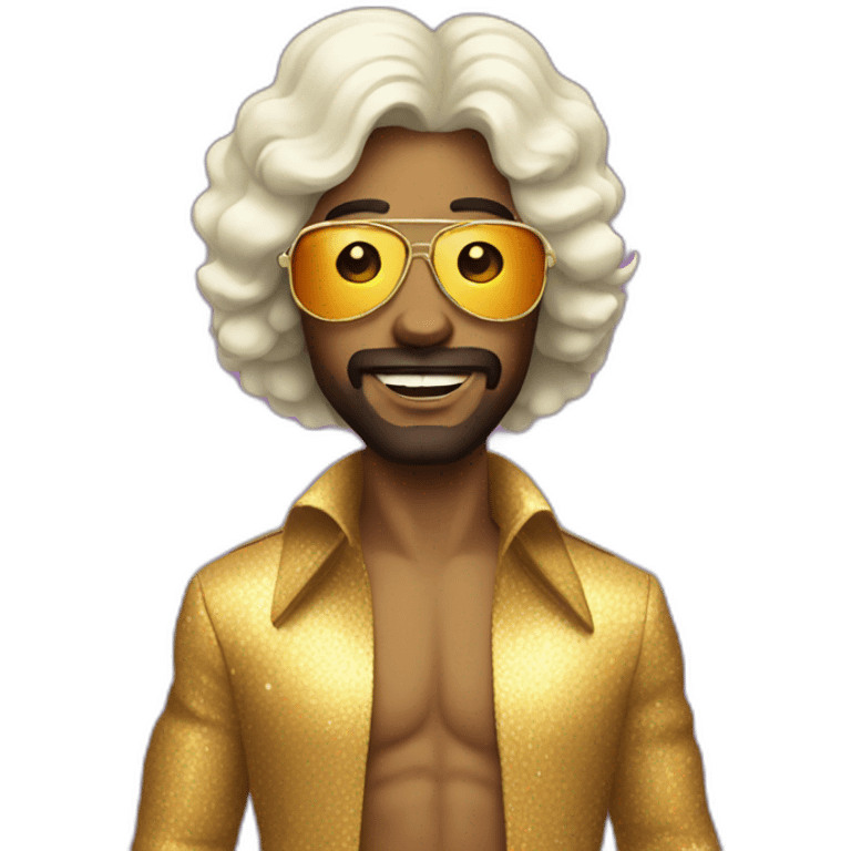 70's disco character emoji