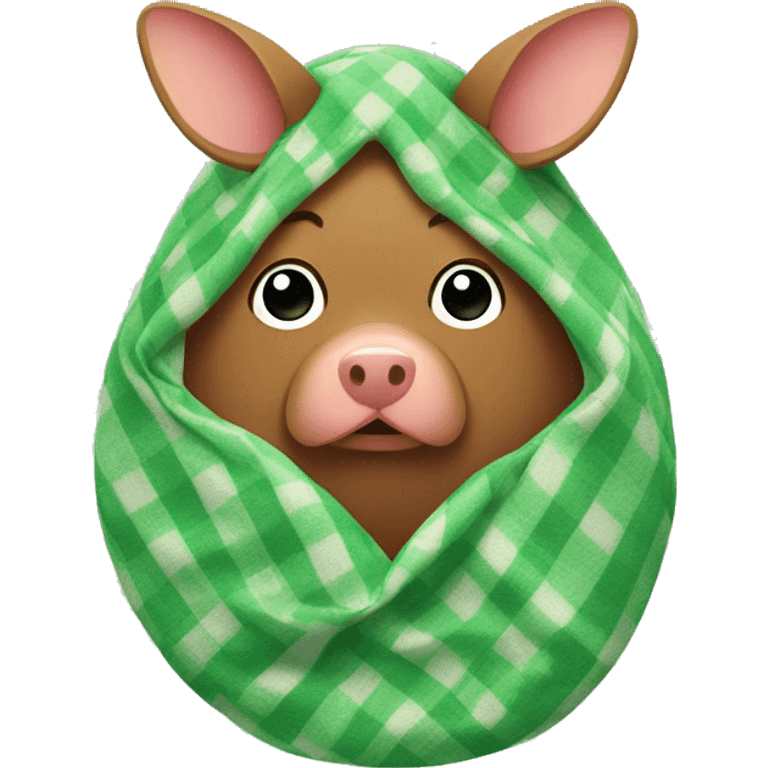 ham in a green blanket emoji